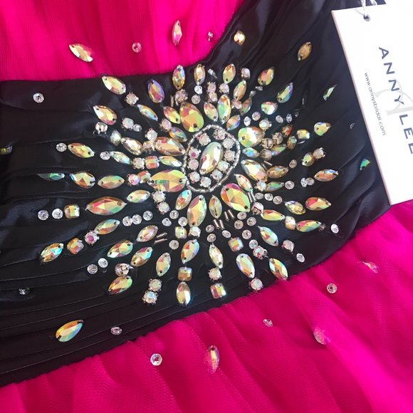 NWT Anny Lee Colorblock Waist Puffy skirt Formal Princess Homecoming Gown L, XL - Picture 5 of 10